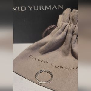 💯Auth DAVID YURMAN Inside Cable Ring Size 6.5